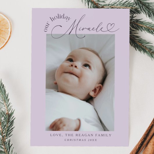 Notre Faire-part de naissance de vacances Miracle