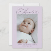 Notre Faire-part de naissance de vacances Miracle (Devant)