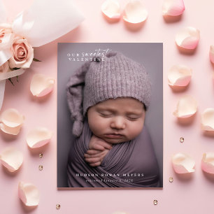 Notre Faire-part de naissance moderne Valentine la