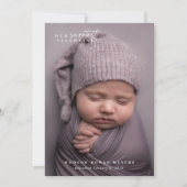 Notre Faire-part de naissance moderne Valentine la (Devant)