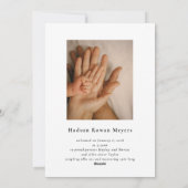 Notre Faire-part de naissance moderne Valentine la (Dos)