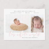 Notre faire-part de naissance multiphoto dans le m (Devant)