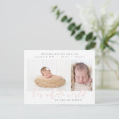 Notre faire-part de naissance multiphoto dans le m (Debout devant)