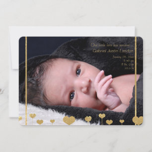 Notre Faire-part de naissance photo Little Love