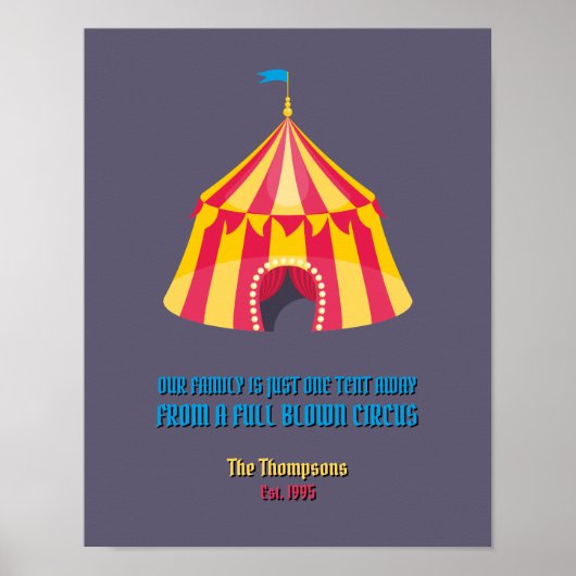 Notre famille n'est qu'une seule affiche amusante (Devant)