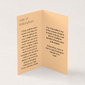 NOTRE FILLE DE WALSINGHAM Card (Inside)