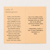 NOTRE FILLE DE WALSINGHAM Card (Inside Unfolded)
