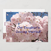 Notre fille se marie ! Enregistrer la carte de dat (Devant / Derrière)