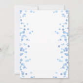 Notre garçon tourne une invitation bleue (Dos)