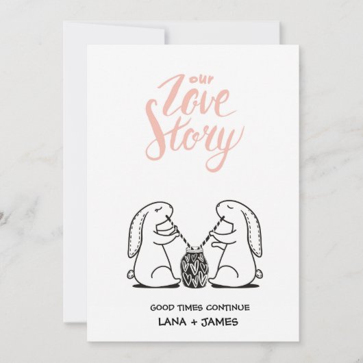 Notre histoire d'amour | Carte Valentines (Devant)