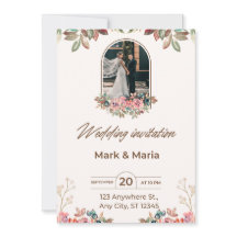 Notre histoire d'amour : une Faire-part de mariage