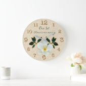 Notre horloge du 1er anniversaire ou VOTRE TEXTE o (Maison)