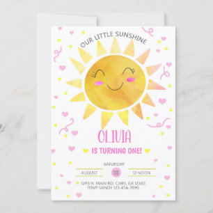 Notre invitation à l'anniversaire de la petite fil