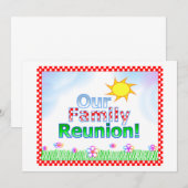 Notre invitation de la Réunion de famille (Devant / Derrière)