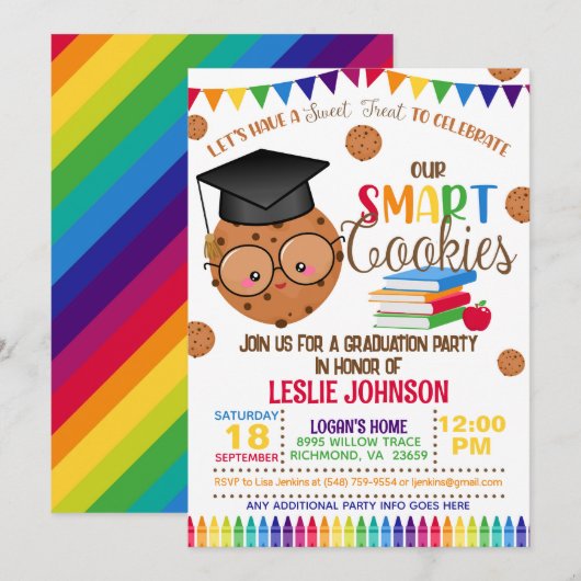 Notre Invitation de Remise des Diplômes Smart Cook (Devant / Derrière)