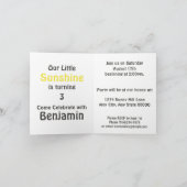 Notre Invitation de Sunshine Party (Intérieur)