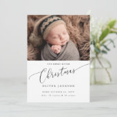 Notre joyeux petit Faire-part de naissance de Noël (Debout devant)