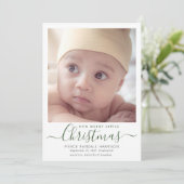 Notre joyeux petit Faire-part de naissance de Noël (Debout devant)