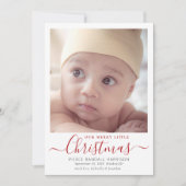 Notre joyeux petit Faire-part de naissance de Noël (Devant)