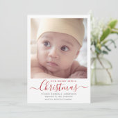 Notre joyeux petit Faire-part de naissance de Noël (Debout devant)