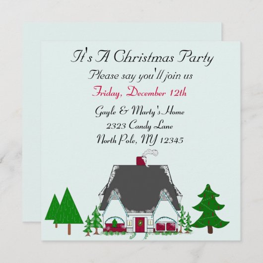 Notre lieu Noël Invitation (Devant / Derrière)