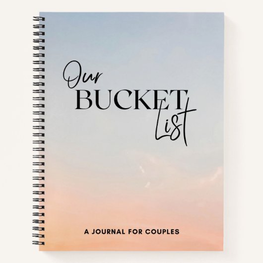Notre Liste De Regroupement Un Journal Pour Couple (Devant)