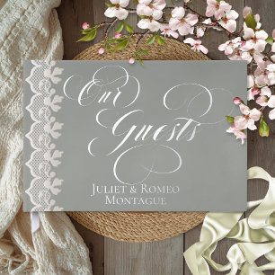 Notre Livre d'Or Our Guests Lace - Sage Foil