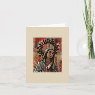 Notre Madame de carte vierge de Guadalupe