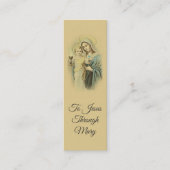 Notre Madame de la mini carte sainte bénie de (Devant)