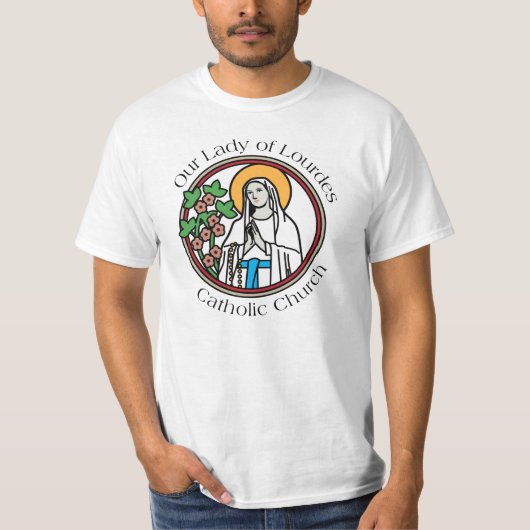 Notre Madame de T-shirt d'église catholique de (Devant)
