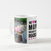 Notre Maman Rocks Photo Mug (Devant gauche)