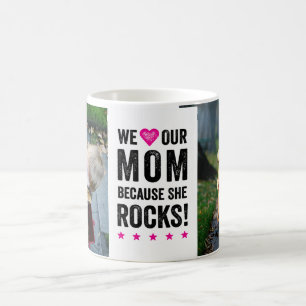 Notre Maman Rocks Photo Mug