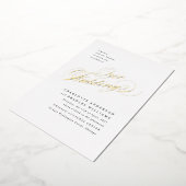 Notre Mariage Elegance Foil Wedding Invitation (Rotation)