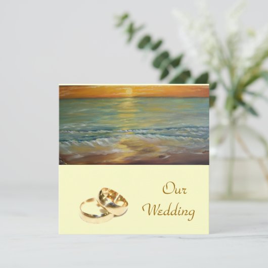 notre mariage - faire-part de mariage (Debout devant)