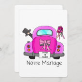 Notre Mariage - faire-part de mariage française (Devant / Derrière)