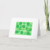 Notre mariage, invitations faux trèfles verts, mod (Dos)