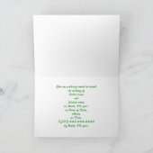 Notre mariage, invitations faux trèfles verts, mod (Intérieur)