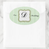 NOTRE MARIAGE MONOGRAMME ENVELOPE SEAL STICKERS (Sac)
