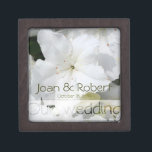 Notre Mariage - Photographie florale - Boîte à cad<br><div class="desc">Fleurs simples - Photographie florale avec ce design moderne pour votre boîte de conservation Mariage.</div>
