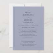 Notre Mariage Typographie Moderne INVITATION PLUSI (Dos)
