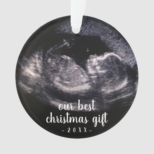 Notre meilleur cadeau de Noël Cute Blue Ultrasound (devant)