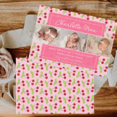 Notre meilleur Faire-part d'arrivée Cherry Girl