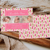 Notre meilleur Faire-part d'arrivée Cherry Girl