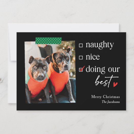 Notre meilleure carte de Noël à couleur modifiable (Devant)