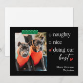 Notre meilleure carte de Noël à couleur modifiable (Devant / Derrière)