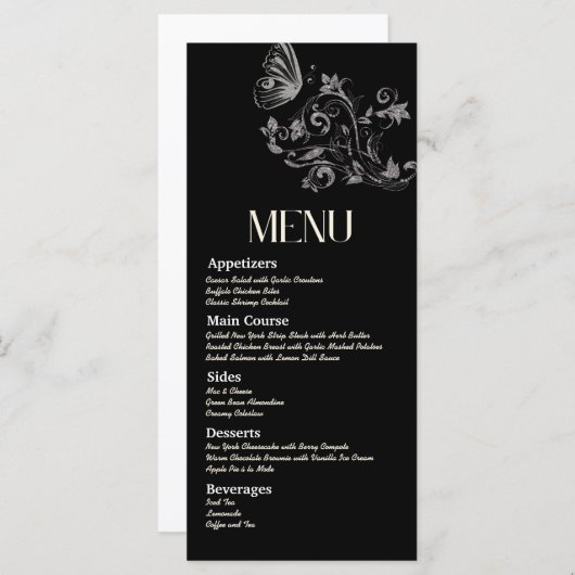 Notre menu Mariage (Devant / Derrière)