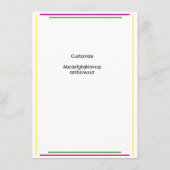 Notre menu personnalisé de restaurant (Dos)
