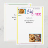 Notre menu personnalisé de restaurant (Devant / Derrière)