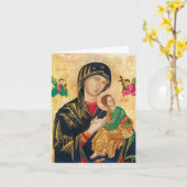 Notre Mère de l'aide perpétuelle Carte de note d'a (Fleur jaune)