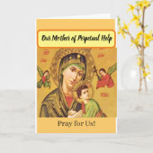 Notre Mère de Perpétuel Secours Cartes (Fleur jaune)